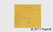 Physical 3D Map of Lamb County, single color outside