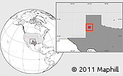 Blank Location Map of Lamb County, highlighted country, highlighted parent region