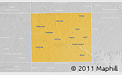 Physical 3D Map of Lubbock County, lighten, desaturated
