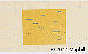 Physical 3D Map of Lubbock County, lighten