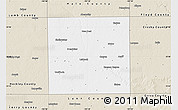 Classic Style Map of Lubbock County
