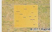 Physical Map of Lubbock County, satellite outside