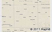 Shaded Relief Map of Lubbock County