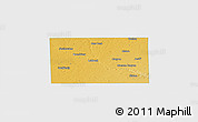 Physical Panoramic Map of Lubbock County, single color outside