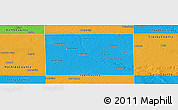Political Panoramic Map of Lubbock County