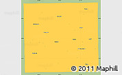Savanna Style Simple Map of Lubbock County, single color outside