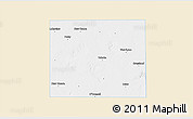Classic Style 3D Map of Lynn County, single color outside