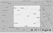 Gray 3D Map of Lynn County