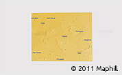Physical 3D Map of Lynn County, cropped outside