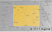 Physical 3D Map of Lynn County, desaturated