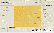 Physical 3D Map of Lynn County, shaded relief outside