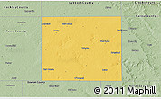 Savanna Style 3D Map of Lynn County