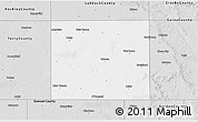 Silver Style 3D Map of Lynn County