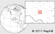 Blank Location Map of Lynn County