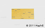 Physical Panoramic Map of Lynn County, single color outside