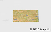 Satellite Panoramic Map of Lynn County, single color outside