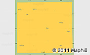 Savanna Style Simple Map of Lynn County, single color outside