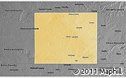 Physical 3D Map of Martin County, darken, desaturated