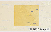 Physical 3D Map of Martin County, lighten