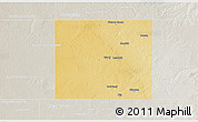 Physical 3D Map of Martin County, lighten, semi-desaturated