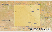 Physical 3D Map of Martin County, satellite outside