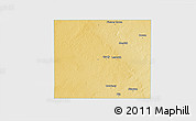 Physical 3D Map of Martin County, single color outside