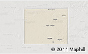 Shaded Relief 3D Map of Martin County, lighten, semi-desaturated