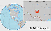 Gray Location Map of Martin County