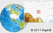 Physical Location Map of Martin County, highlighted country