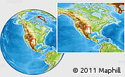 Physical Location Map of Martin County, highlighted parent region, within the entire country