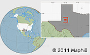 Savanna Style Location Map of Martin County, highlighted country, highlighted parent region, hill shading