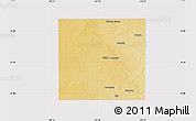 Physical Map of Martin County, cropped outside
