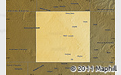 Physical Map of Martin County, darken