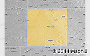 Physical Map of Martin County, desaturated
