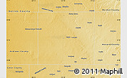 Physical Map of Martin County