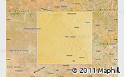 Physical Map of Martin County, satellite outside