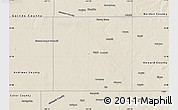 Shaded Relief Map of Martin County
