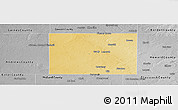 Physical Panoramic Map of Martin County, desaturated