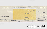 Physical Panoramic Map of Martin County, shaded relief outside