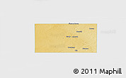 Physical Panoramic Map of Martin County, single color outside