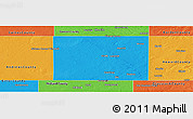 Political Panoramic Map of Martin County