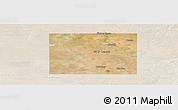 Satellite Panoramic Map of Martin County, lighten