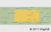 Savanna Style Panoramic Map of Martin County