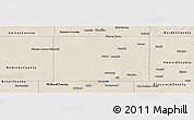 Shaded Relief Panoramic Map of Martin County