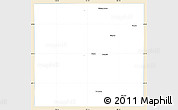 Classic Style Simple Map of Martin County, single color outside