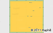 Savanna Style Simple Map of Martin County, single color outside