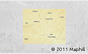 Physical 3D Map of Mitchell County, lighten, desaturated
