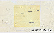 Physical 3D Map of Mitchell County, lighten