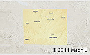 Physical 3D Map of Mitchell County, lighten, semi-desaturated