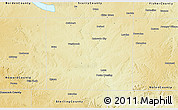 Physical 3D Map of Mitchell County